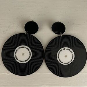 Spinning Record Earrings